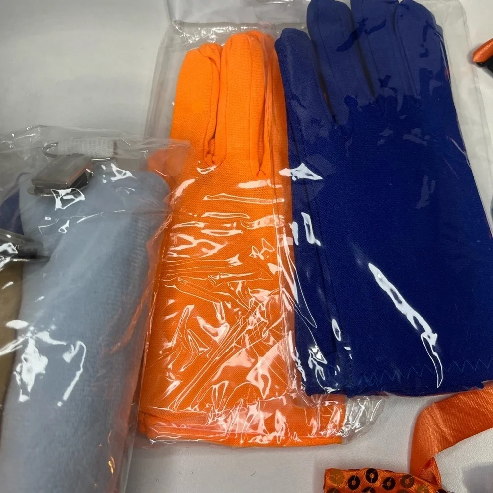 NEW Bluey and Bingo color themed Costume Set - ears + tail +bow ties + gloves